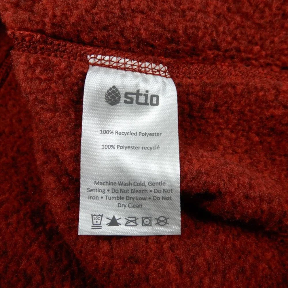 Stio Sweetwater Fleece Hoodie Size S Autumn Red Heather NEW $139 - Picture 11 of 12